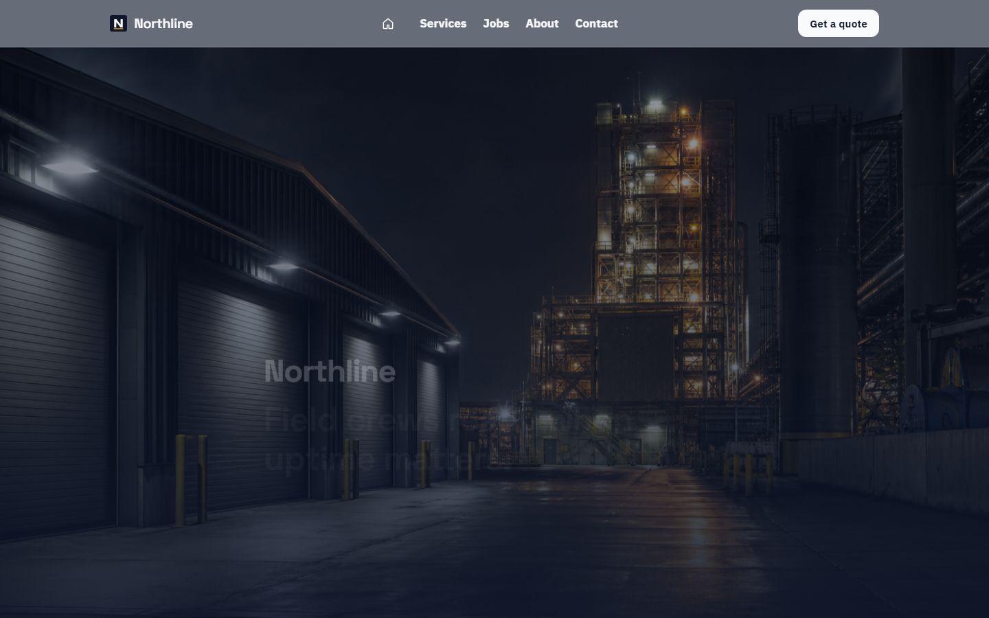 Northline Field Services maquette conceptuelle